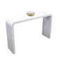 White Colour Bar Wine Table Wooden Counter Wine Table with Double Pedestal Base Clearhalo 'Bar Furniture' 'Bar Tables' 'bar_tables' 'furn' 'furn_bar_tables' 'Furniture' 'Kitchen & Dining Furniture' 1200x1200_efd41ff4-9f85-45e1-912a-71ad7b4c80da