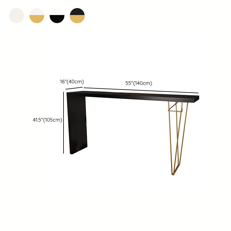 Modern Bar-height Table Solid Wood Top 41.3-inch Height Table Clearhalo 'Bar Furniture' 'Bar Tables' 'bar_tables' 'furn' 'furn_bar_tables' 'Furniture' 'Kitchen & Dining Furniture' 1200x1200_efd7c6a0-9af4-4707-aaf2-7c4a6265a576