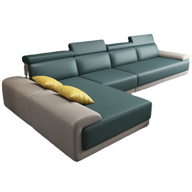 Modern Sectional with Adjustable Head Pillow and Armless for Living Room