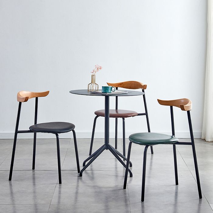 Contemporary Metal Dining Armless Chairs Open Back Dining Side Chair for Restaurant Clearhalo ' kitchen&dining_furn' 'Dining Chairs' 'Dining Tables & Seating' 'dining_chair' 'furn' 'furn_dining_chair' 'Furniture' 'furniture_dining_chair' 'Kitchen & Dining Furniture' 'kitchen' 1200x1200_efda5db5-bd38-4f1d-a38d-63ccaf8d37fb