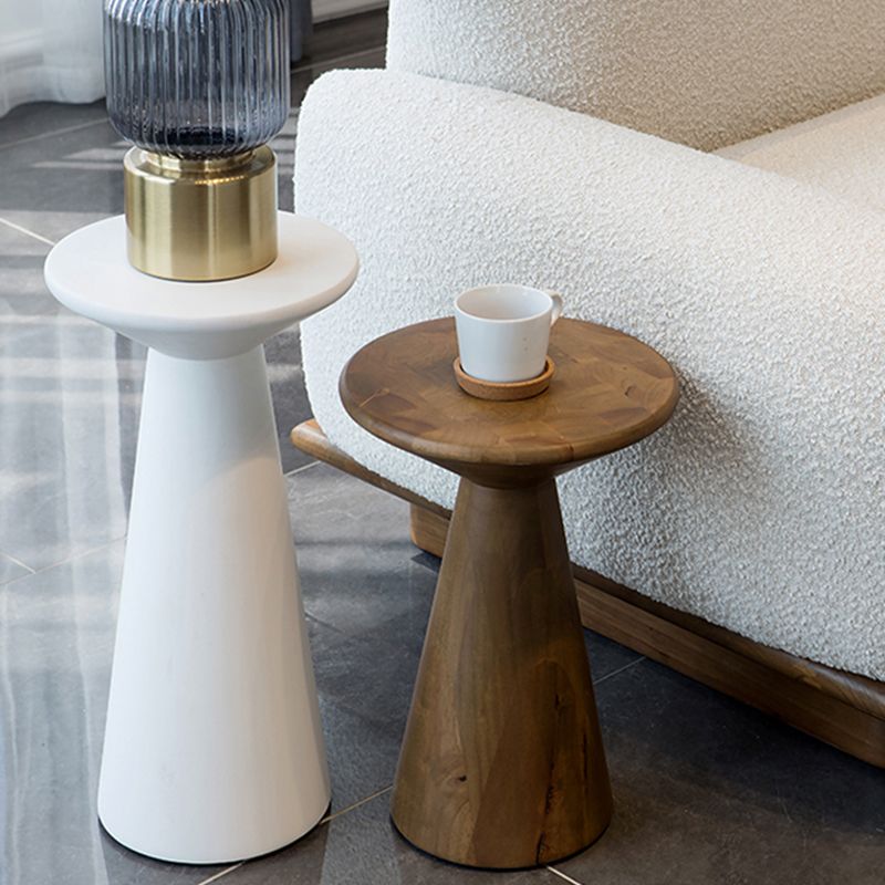 Round Rubberwood End Table Pedestal Side Table for Living Room Clearhalo 'Coffee & Accent Tables' 'End & Side Tables' 'end_side_tables' 'furn' 'furn_end_side_tables' 'Furniture' 'Living Room Furniture' 1200x1200_efda9e71-cc1b-4daa-9484-ad32f1ccb503