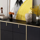Glam Sideboard Stone Top Sideboard mit Tür für Wohnzimmer