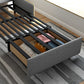 Braccia toppless da topplessino in stile moderno di divano per dormiente futon in grigio