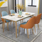 Stone Dining Room Collection Contemporary Rectangle 4 Legs Dining Table for Kitchen Home Clearhalo ' dining_table' 'Dining Tables & Seating' 'Dining Tables' 'furn' 'furn_dining_table' 'Furniture' 'furniture_dining_table' 'Kitchen & Dining Furniture' 'kitchen&dining_furn' 'kitchen' 'kitchen_dining_table' 1200x1200_efdcc240-70d4-454d-834e-b7dc50dd6361