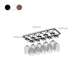 モダンハンギングワイングラスラックメタルガラス＆ステムウェアホルダー