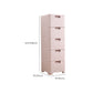 Plastic Beige Non-Hanging Armoire Modern Storage Cabinet for Bedroom