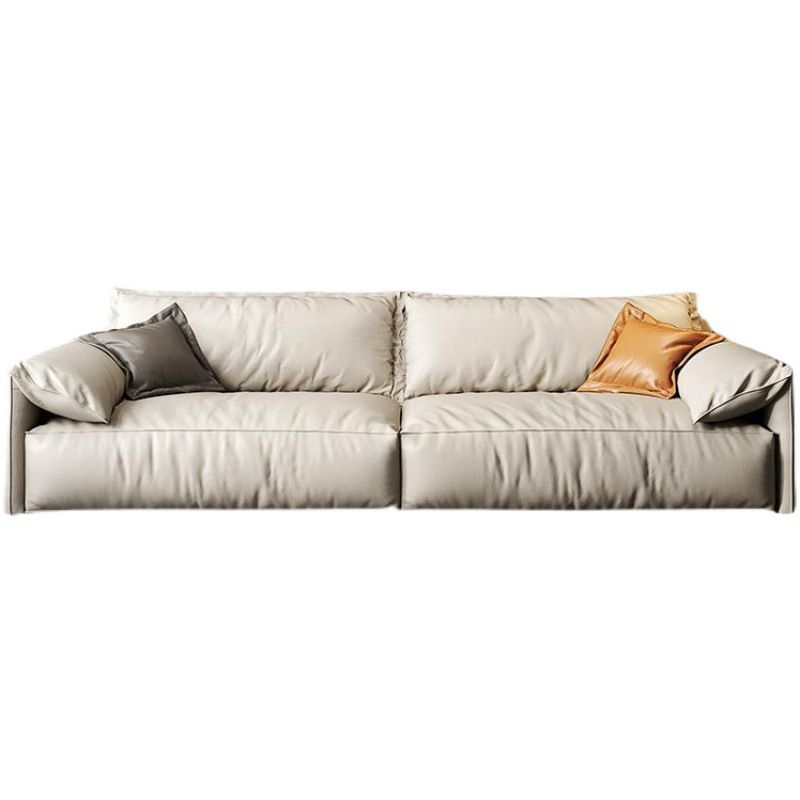 Leather Square Arm Loveseat Standard Loose Back Settee Furniture Clearhalo 'furn' 'furn_sofas' 'Furniture' 'furniture_sofas' 'kitchen' 'kitchen_sofas' 'Living Room Furniture' 'Sofa' 'sofas' 1200x1200_efe13fb1-7306-4a72-a0fa-49ec8e0e6601