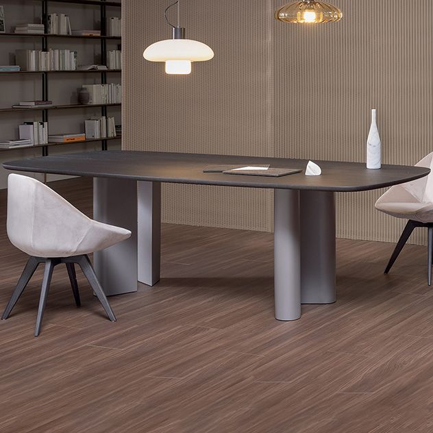 Rectangle Minimalist Dining Table Solid Wood Fixed Table with 4 Legs Clearhalo ' dining_table' 'Dining Tables & Seating' 'Dining Tables' 'furn' 'furn_dining_table' 'Furniture' 'furniture_dining_table' 'Kitchen & Dining Furniture' 'kitchen&dining_furn' 'kitchen' 'kitchen_dining_table' 1200x1200_efe2192e-543a-441b-9738-19ed753902c2