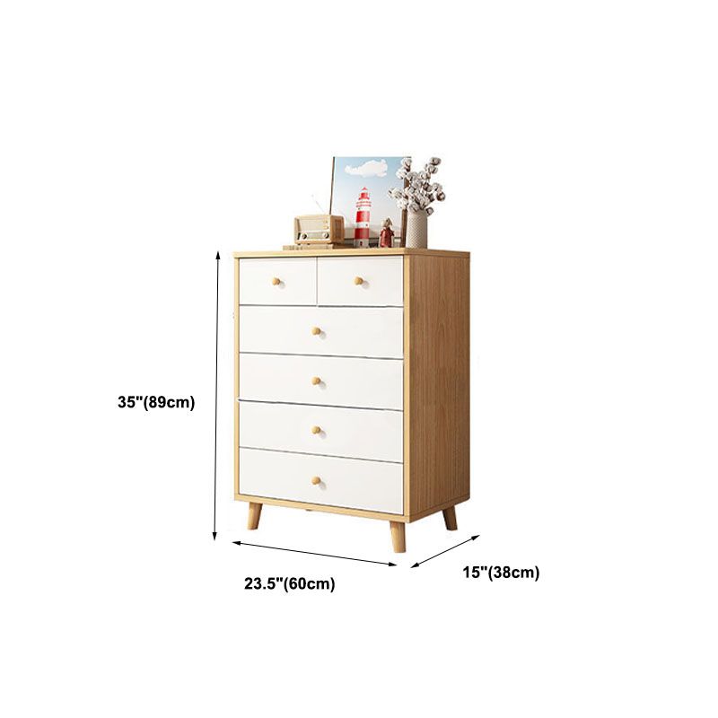15" D Wooden Dresser Modern Style Storage Chest with Drawers and Doors Clearhalo 'Bedroom Furniture' 'Dressers & Chests' 'dressers_chests' 'furn' 'furn_dressers_chests' 'Furniture' 1200x1200_efe30d84-68e7-41fe-a769-83e5ff7ed717
