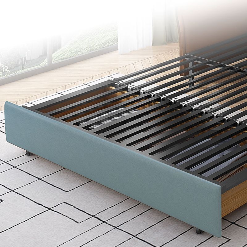 33.46 "H HEPAUX CONtemporain en cuir carré de carré avec rangement