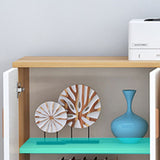 Abbandiera contemporanea mobile ingegnerizzato in legno per scaffalature regolabili