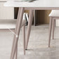 Moderne eetkamerset van gesinterde steen, rechthoekig, 1/2/5/7-delig, eetkamertafelset