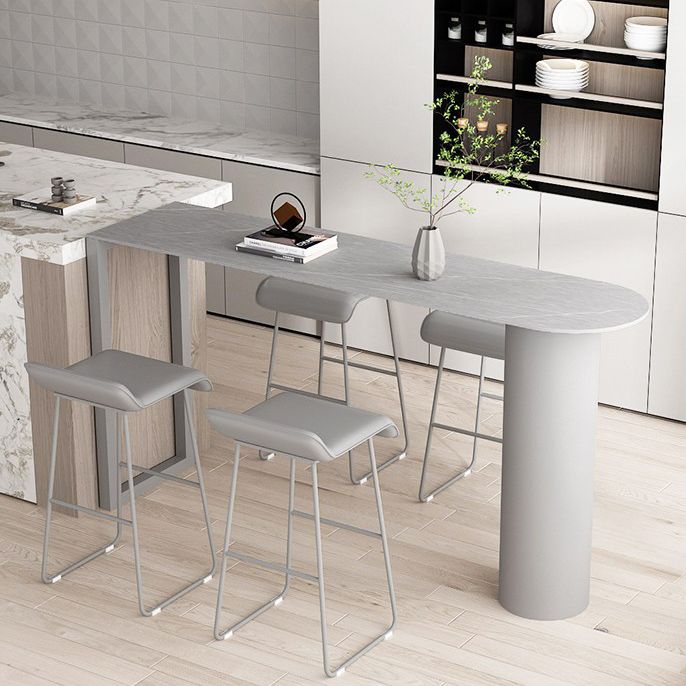 Modern 1/2/3/5 stukken Sintered Stone Pub Tabeltafel Set vaste tafel aanrechttabel