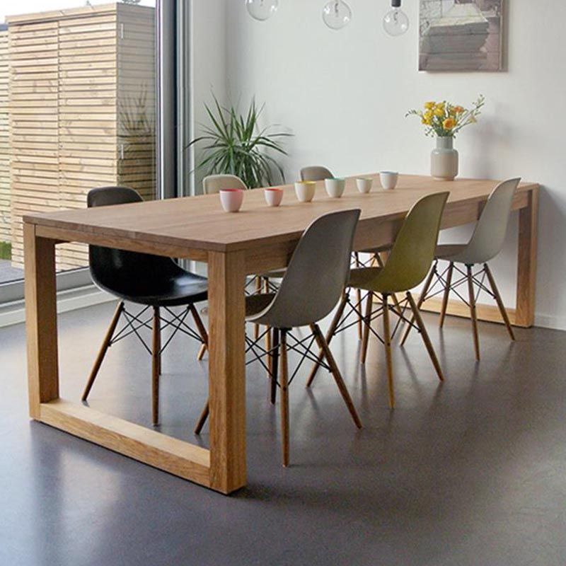 Modern 1/9 Pieces Dining Set Rectangle Pine Wood Dining Table for Dining Room Clearhalo 'Dining Room Sets' 'Dining Tables & Seating' 'dining_room_set' 'furn' 'furn_dining_room_set' 'Furniture' 'Kitchen & Dining Furniture' 1200x1200_efe7d1e1-2e5a-46f5-bbc4-70330105d454