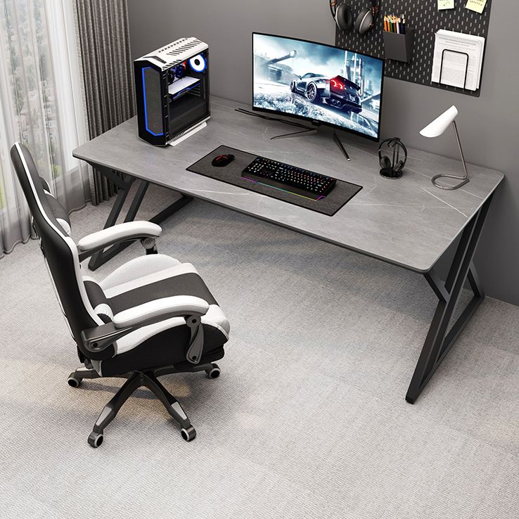 Rectangular Stone Top Writing Desk Modern Style Metal Legs Desk for Office Clearhalo 'furn' 'furn_office_desk' 'Furniture' 'Office Desks' 'Office Furniture' 'office_desk' 1200x1200_efe7f9e3-b597-4176-b266-9d8d6e1493e6