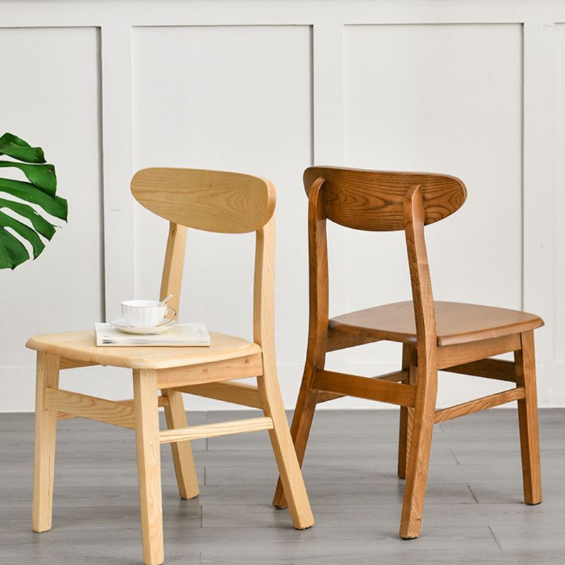 Sedia da pranzo aperta posteriore sedia da pranzo in legno massimo contemporaneo