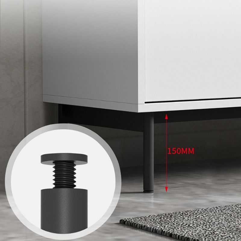 Wood Server Credenza in stile contemporaneo con armadi e cassetti