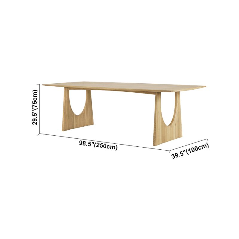 Rectangle Casual Dining Table Solid Wood Fixed Table for Kitchen Clearhalo ' dining_table' 'Dining Tables & Seating' 'Dining Tables' 'furn' 'furn_dining_table' 'Furniture' 'furniture_dining_table' 'Kitchen & Dining Furniture' 'kitchen&dining_furn' 'kitchen' 'kitchen_dining_table' 1200x1200_efedddc9-9364-4206-8dd5-f9dfc3c2dc45