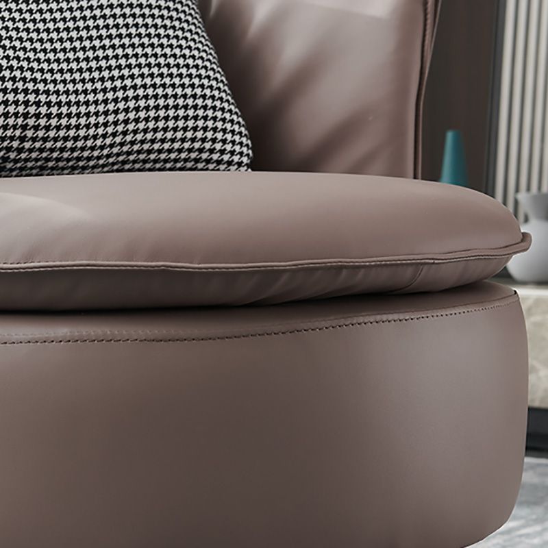 Modern Accent Armchair Contemporary Swivel Barrel Accent Chair Clearhalo 'Accent Chairs' 'accent_chairs' 'Chairs & Seating' 'furn' 'furn_accent_chairs' 'Furniture' 'Living Room Furniture' 1200x1200_efef0016-3a35-4089-9b02-0dff04b61897