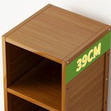 Estantería de bambú estantería de estilo moderno para oficina en casa 12 "W x 15.5" D