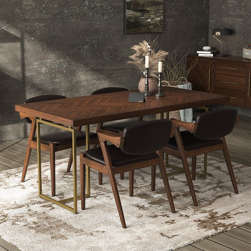 Traditional Luxury Rectangle Dining Table Solid Wood Table for Dining Room Clearhalo ' dining_table' 'Dining Tables & Seating' 'Dining Tables' 'furn' 'furn_dining_table' 'Furniture' 'furniture_dining_table' 'Kitchen & Dining Furniture' 'kitchen&dining_furn' 'kitchen' 'kitchen_dining_table' 1200x1200_eff1f0e9-644c-4173-beef-dfb31aad59d8