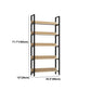 Modern Engineered Bookcase Natural Etagere Bookshelf for Any Room