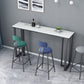 Industrial Bar Height Table Stone Top Bistro Table with Black Base Clearhalo 'Bar Furniture' 'Bar Tables' 'bar_tables' 'furn' 'furn_bar_tables' 'Furniture' 'Kitchen & Dining Furniture' 1200x1200_eff54871-5800-43a9-8797-b2d2b6944ab4