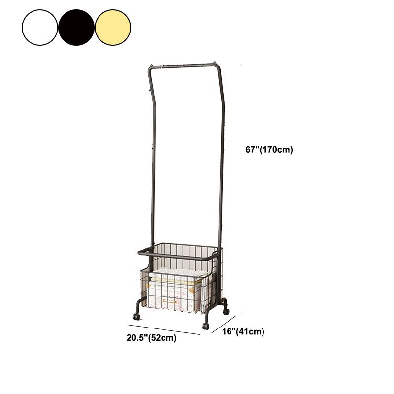 Moderne Eingangs -Kit -Kleiderbügel -Kastern und Korbspeicherregalträger