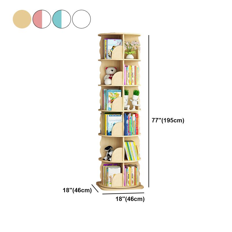 Scandinavian Style Bookshelf Closed Back Solid Wood Bookcase for Home Study Room Clearhalo 'Bookcases' 'furn' 'furn_bookcases' 'Furniture' 'furniture_bookcases' 'Office Furniture' 1200x1200_eff817ae-1b67-49a6-b8d8-a809511d5055