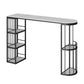 Glam Style Stone Bar Table Semicircle Top Pub Table with Cabinet for Dining Room Clearhalo 'Bar Furniture' 'Bar Tables' 'bar_tables' 'furn' 'furn_bar_tables' 'Furniture' 'Kitchen & Dining Furniture' 1200x1200_eff8df9c-41f8-4fe4-b5ef-72ee9dd5b9a2
