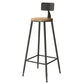 Tabouret de bar de comptoir contemporain Tabourets de hauteur de comptoir à dossier bas