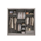Grey and White Wardrobe Cabinet Contemporary Wardrobe Armoire
