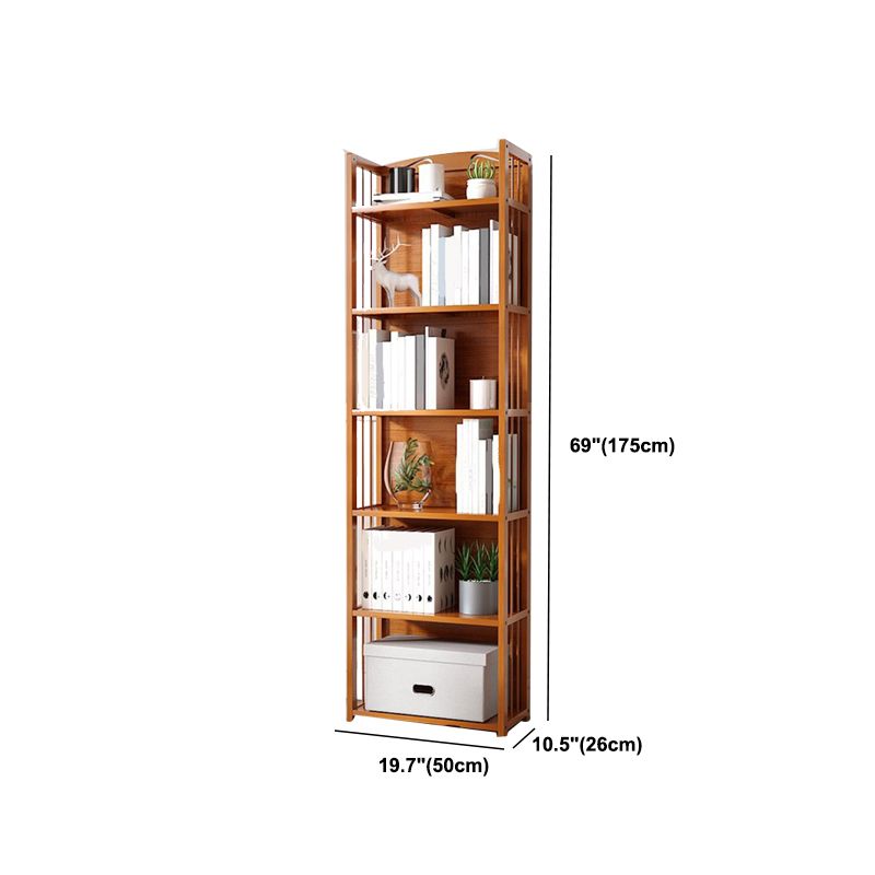Estante de bambú vertical moderno Etagere Espresso estantería para dormitorio