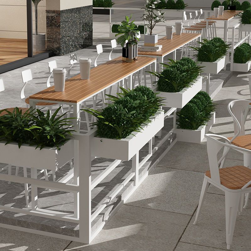 Rectangle Pub Height Dining Table Contemporary Bar Dining Table Clearhalo 'Bar Furniture' 'Bar Tables' 'bar_tables' 'furn' 'furn_bar_tables' 'Furniture' 'Kitchen & Dining Furniture' 1200x1200_effebffe-02e4-4301-836e-eada5d85fb69