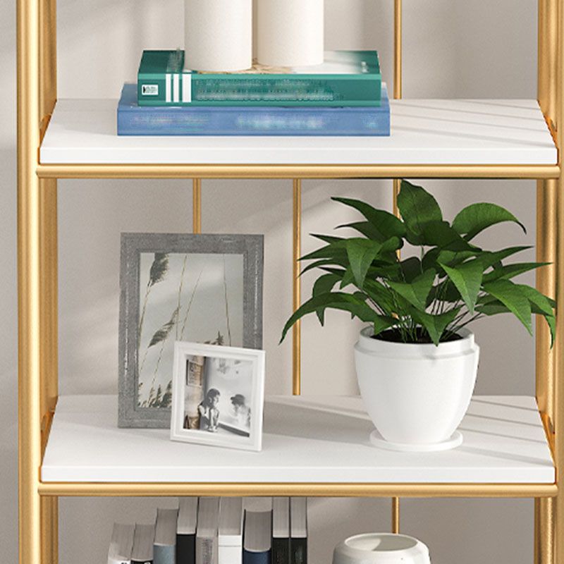 Gouden standaard boekenkast hedendaagse metaal open rug boekenplank