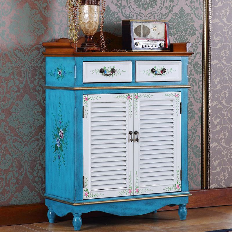 Server da pranzo in legno contemporaneo con cassetti sideboard di finitura antica per sala da pranzo