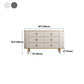Sideboard in stile glam con cassetti di legno Sideboard per cucina