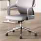 Chaise de bureau moderne en maille/cuir, chaise de conférence à dossier haut avec roulettes