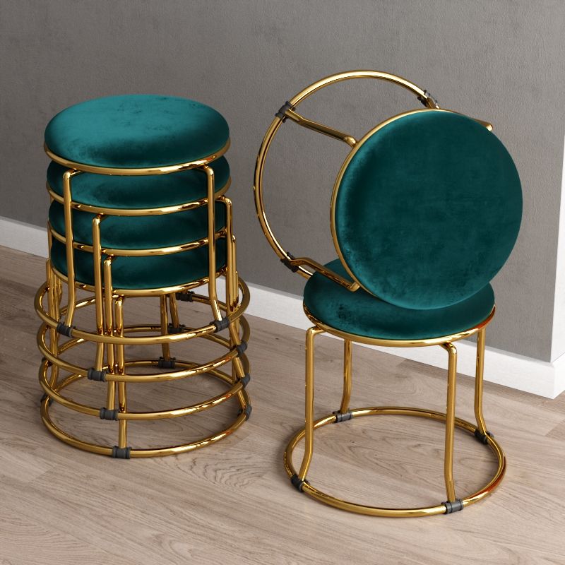 Fabric Standard Stool Modern Style Simple Household Round Stool Clearhalo 'furn' 'furn_ottomans_poufs' 'Furniture' 'Living Room Furniture' 'Ottomans & Poufs' 'ottomans_poufs' 1200x1200_f00515c5-546f-4bf2-806b-978e8b03c89c