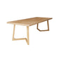 Solid Wood Rectangular Writing Desk 29.53" Tall Natural Office Desk