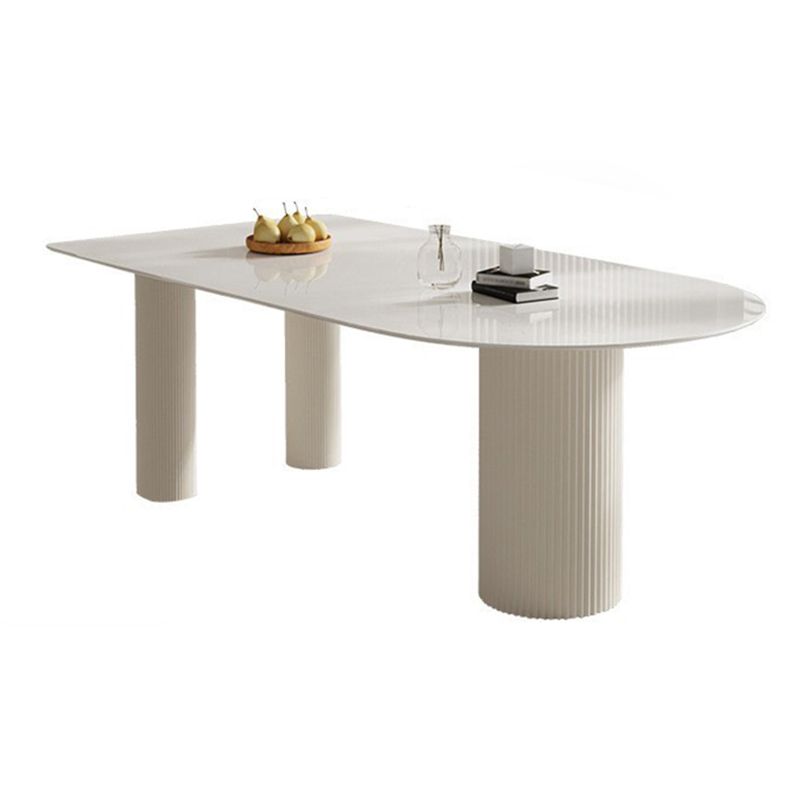 Metal and Stone Table Glam Style Minimalist Home Freeform Dining Table Clearhalo 'Dining Tables & Seating' 'Dining Tables' 'dining_table' 'furn' 'furn_dining_table' 'Furniture' 'Kitchen & Dining Furniture' 1200x1200_f008fe81-5dd7-4a35-a7f6-0baaf5e0614f