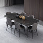 Modern 1/4/6/7 Pieces Black Dining Table Set with Sintered Stone Top Rectangle Dinette Set Clearhalo 'Dining Room Sets' 'Dining Tables & Seating' 'dining_room_set' 'furn' 'furn_dining_room_set' 'Furniture' 'furniture_dining_room_set' 'Kitchen & Dining Furniture' 'kitchen&dining_furn' 'kitchen' 1200x1200_f00a0f50-888f-494e-9b1e-72e12a547bda