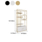 11.8" W Modern Metal Bookcase with Rectangular Shelves Etagere Bookshelf Clearhalo 'Bookcases' 'furn' 'furn_bookcases' 'Furniture' 'Office Furniture' 1200x1200_f00eec4e-6b75-4c80-b8db-8027a0b90506