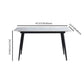 Glam Style Sintered Stone Dining Table with Rectangle Shape Standard Height Table for Home Use Clearhalo 'Dining Room Sets' 'Dining Tables & Seating' 'dining_room_set' 'Furniture' 'furniture_dining_room_set' 'Kitchen & Dining Furniture' 'kitchen&dining_furn' 'kitchen' 1200x1200_f0100c2d-71ac-4137-8aff-f0001f773783