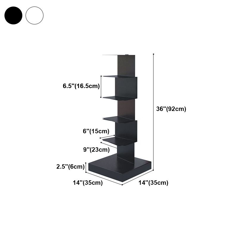 Closed Back Bookshelf Contemporary Style Vertical Bookcase for Home Office Clearhalo 'Bookcases' 'furn' 'furn_bookcases' 'Furniture' 'furniture_bookcases' 'kitchen' 'kitchen_bookcases' 'Living Room Furniture' 'Office Furniture' 1200x1200_f0108ee1-274e-43fb-8c3d-39b8b8fc6800