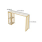 Stone Bar Dining Table Traditional Luxury Rectangle Bar Table with Sled Base in Gold Clearhalo 'Bar Furniture' 'Bar Tables' 'bar_tables' 'furn' 'furn_bar_tables' 'Furniture' 'furniture_bar_tables' 'Kitchen & Dining Furniture' 1200x1200_f010cf9f-19a0-40aa-ac82-a0f7a3c7f774