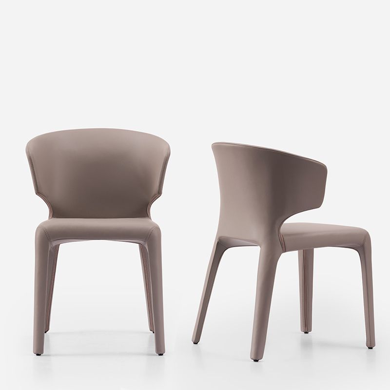 Designer Style Dining Arm Chair Matte Finish Wingback Dining Chair (Set of 2) Clearhalo ' kitchen&dining_furn' 'Dining Chairs' 'Dining Tables & Seating' 'dining_chair' 'furn' 'furn_dining_chair' 'Furniture' 'furniture_dining_chair' 'Kitchen & Dining Furniture' 'kitchen' 1200x1200_f011aa15-2867-479b-894b-13c8b8195cd3