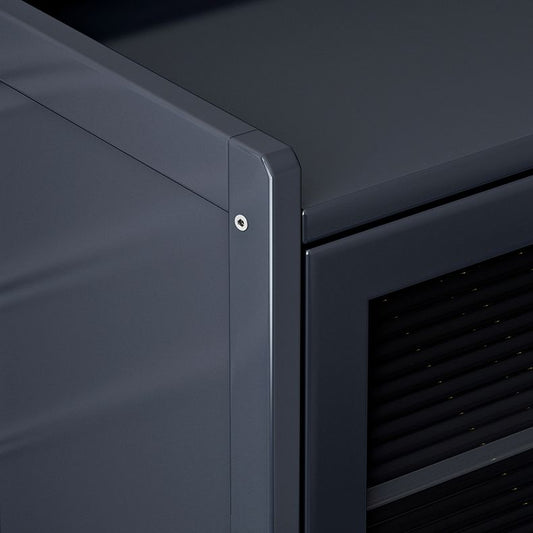 Server glam buffet nero server in bambù per sala da pranzo