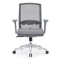 Silla de escritorio moderna con brazos fijos y ruedas Silla de oficina con respaldo medio