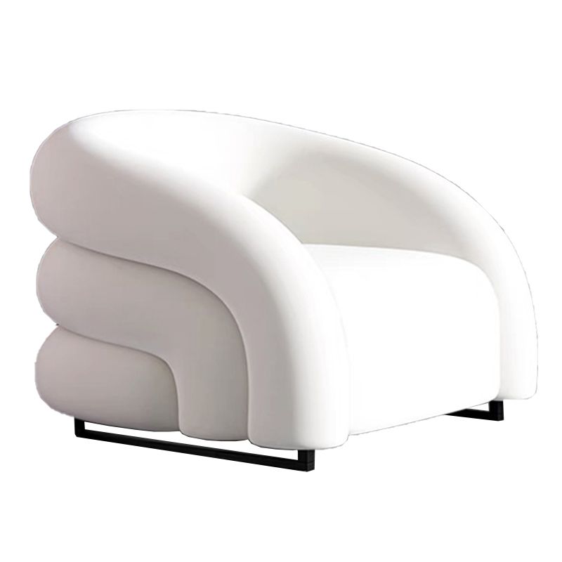 33.07" Wide Scandinavian Style Single Sofa Chair Microfiber Arm Chair Clearhalo 'Accent Chairs' 'accent_chairs' 'Chairs & Seating' 'furn' 'furn_accent_chairs' 'Furniture' 'Living Room Furniture' 1200x1200_f01726e0-8847-45ce-820b-b601d5af75e3